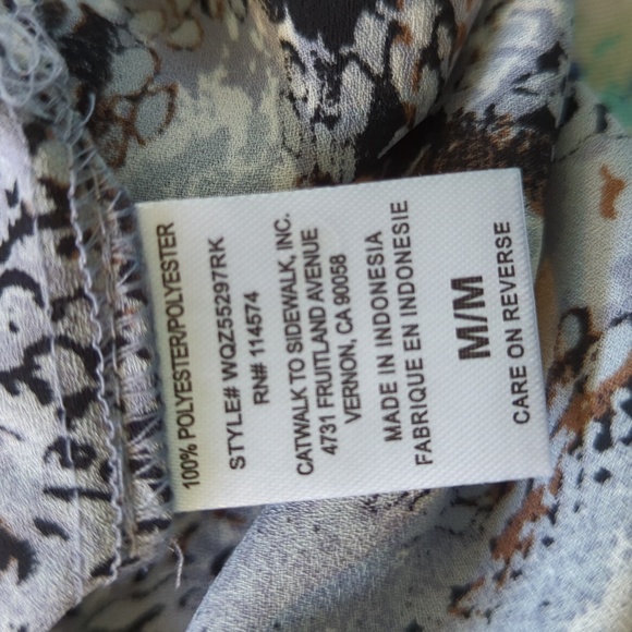 Pleione Snake Skin Print Blouse - Picture 8 of 9